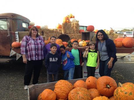 John Morse students at the pumpkin patch