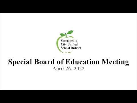 Special Board of Education Meeting