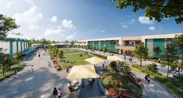Rendering of new Fern Bacon Middle School