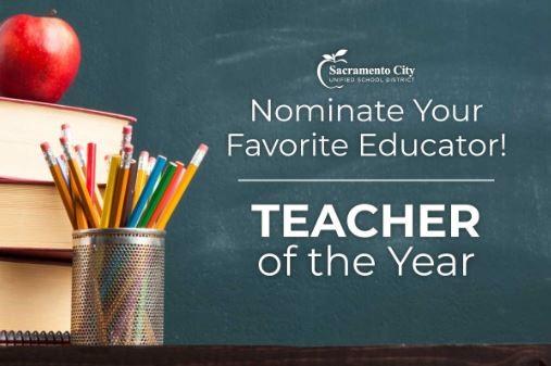 Nominate your favorite Educator! Teacher of the Year