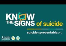 Sac City Unified Urges Student and Families to Watch for Warning Signs of Suicide September is Suicide Prevention Awareness Month 