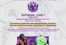 event flyer listing activities and partner logos