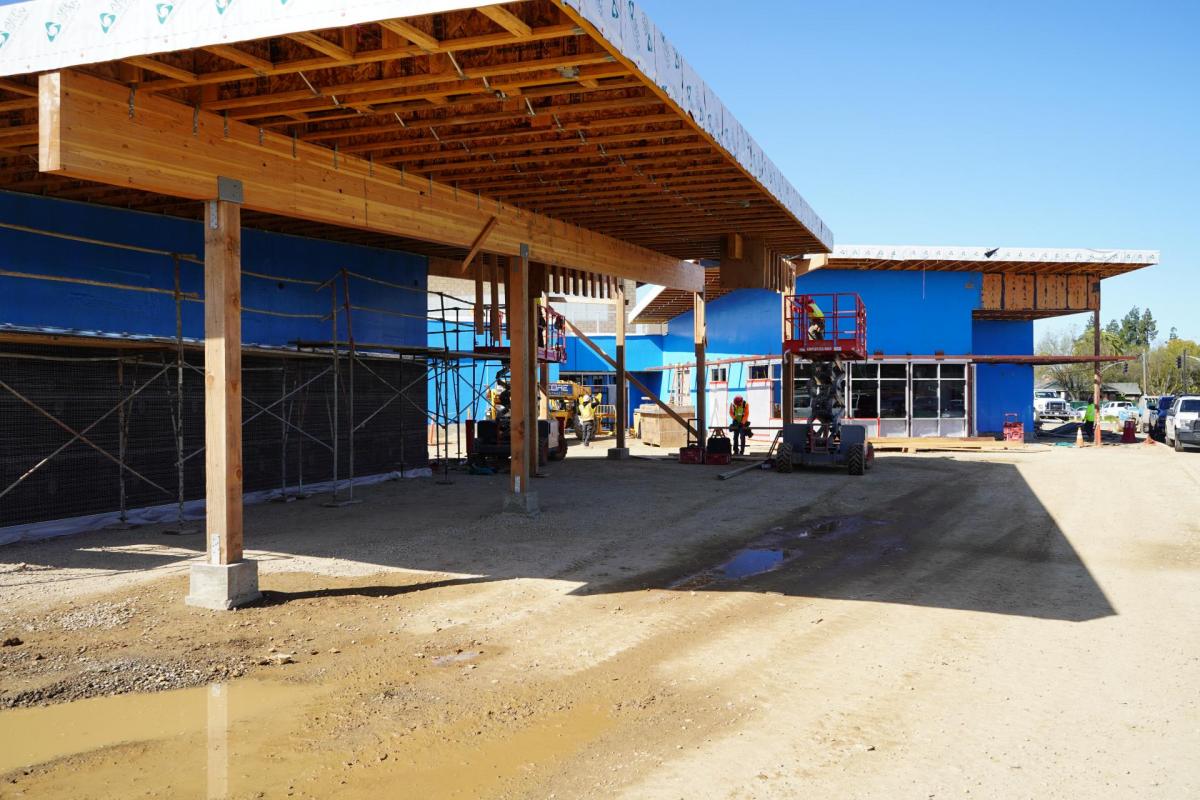 campus construction at Nicholas Elementary